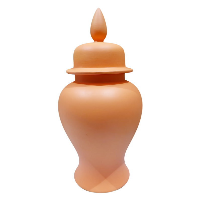 Tibor Tinaja porcelana color Barro 50 x 24 cm - 18 in